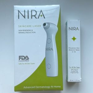 NEW + sealed NIRA skincare laser with hyaluronic acid serum